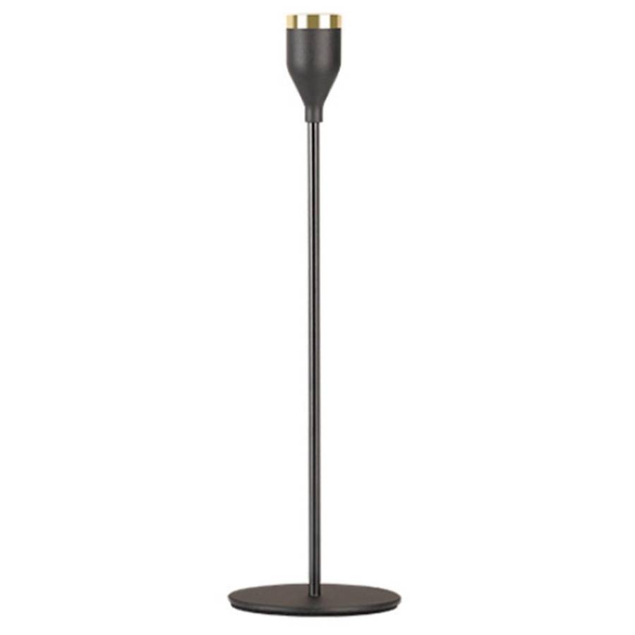 Modern Gold with Black Metal Candle Holders Wedding Home Decor,b