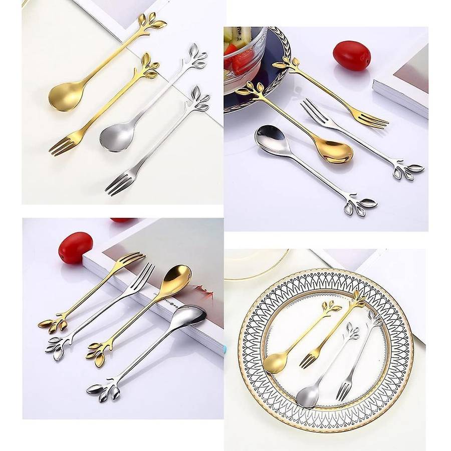 Coffee Spoon Appetizer Fork,creative Tableware Mixing Spoon
