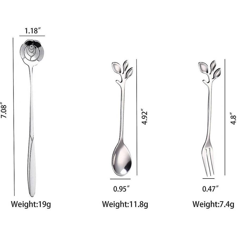 Coffee Spoon Appetizer Fork,creative Tableware Mixing Spoon