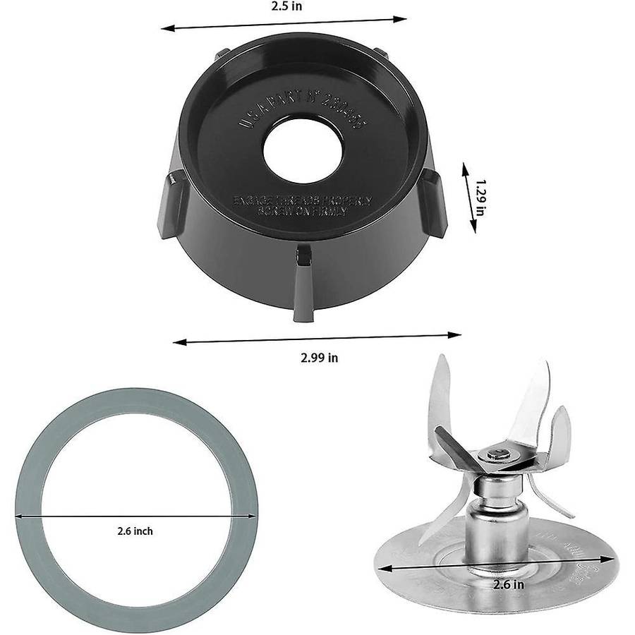 For Oster Osterizer with 4902 Blender Bottom & 6 Point Blade 4980