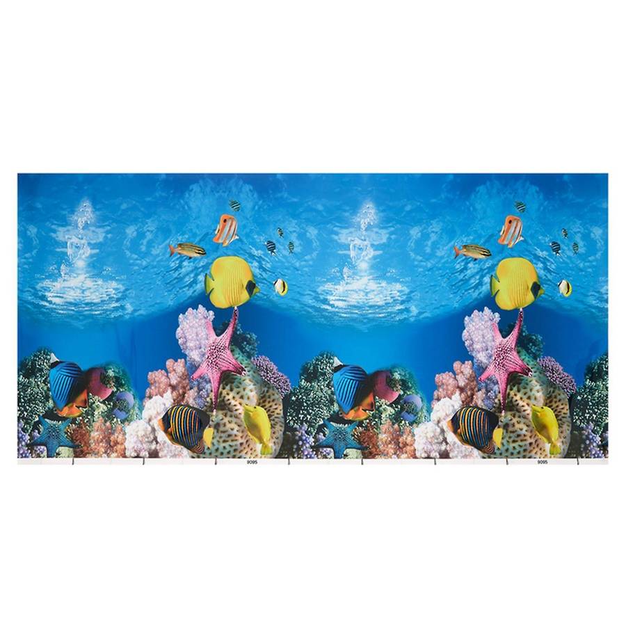 Wallpaper Background Aquarium Decorative Fish Tank Sticker40x82cm