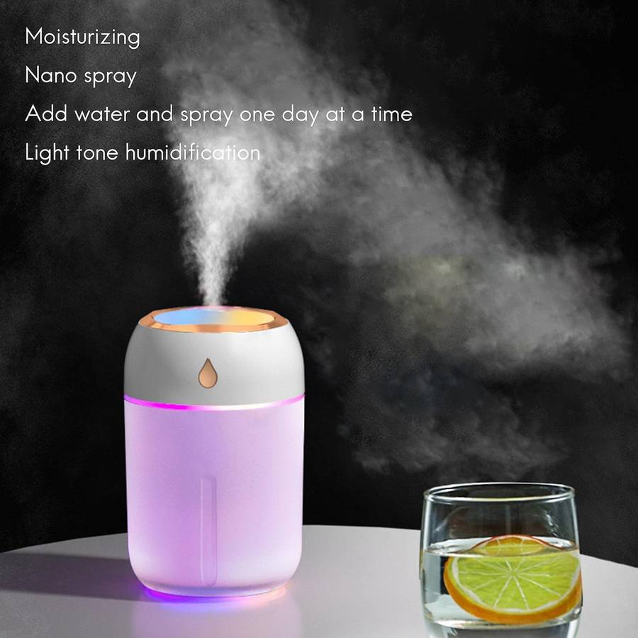330ml Mini Portable Air Humidifier Usb Mist Maker for Home Gray