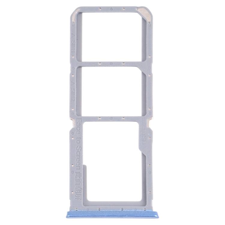 for OPPO A54S CPH2273  SIM Card Tray + SIM Card Tray + Micro SD Card Tray (Blue)