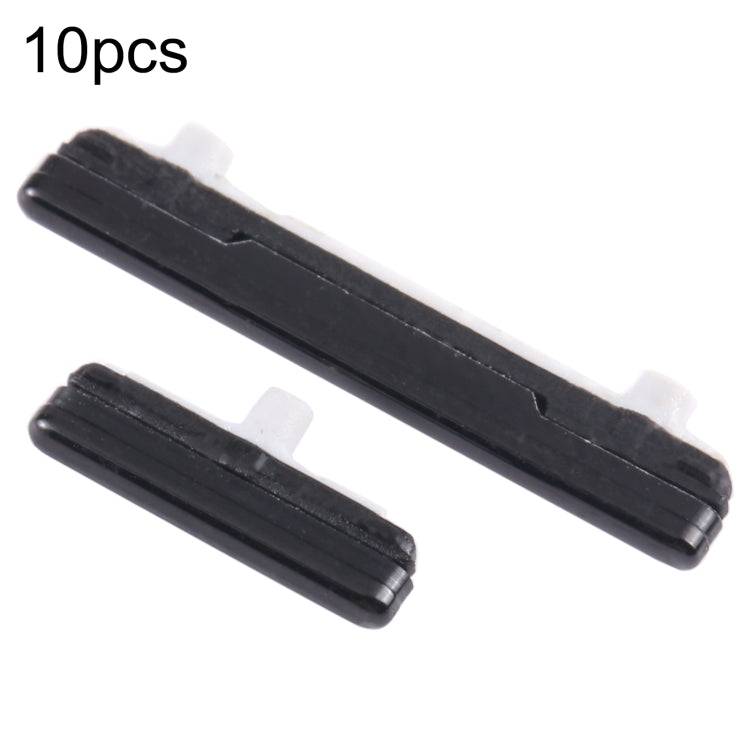 for Samsung Galaxy S21 Ultra 5G SM-G998 10pcs Power Button + Volume Control Button(Black)