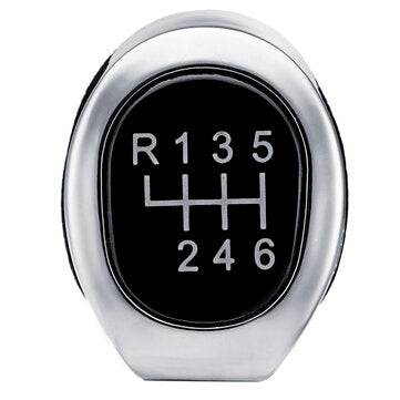 5/6 Speed Gear Shift Knob Stick Matt Gloss Silver Cover for BMW 1 3 5 6 SERIES E81 E82... (MODEL: B)