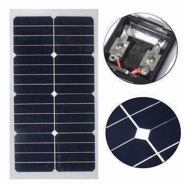 Elfeland SS-20W 12V Mono Semi-flexible Solar Panel With Sunpower Chip For Battery Charger Boats Ca