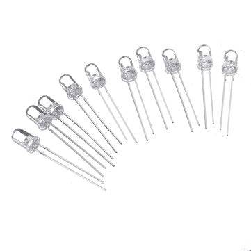100pcs 5mm LED Diode 5 mm Assorted Kit Clear Warm White Green Red Blue UV Yellow Orange Pink F5 DIP