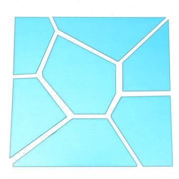 18cm 7Pcs DIY Acrylic Modern Mirror Decal Art Mural Wall Sticker Home Decor Removable Stickers