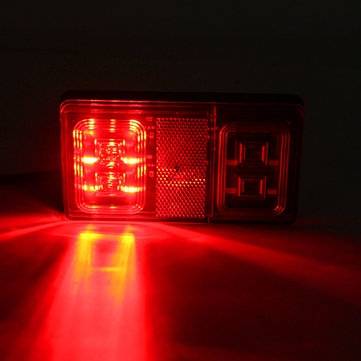 12V LED Car Indicator Tail Light Brake Stop Lamp for Marine Trailer Camper Caravan