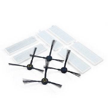 4*Side Brushs 6*Filters Robot Vacuum Replacement Kits for ilife A7/A9S Vacuum Cleaner