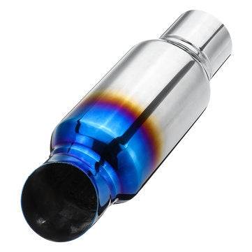 2.5" 63mm Inlet Exhaust Pipe Muffler Silencer Resonator Bent Stainless Steel