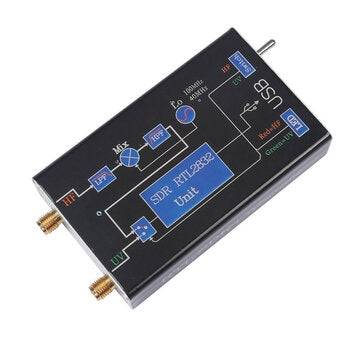 100KHz-1.7GHz VHF UHF Full Band RTL.SDR+UpConverter SDR USB Tuner Receiver NFM FM DSB LSB CW