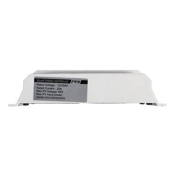 10A 12V/24V PWM Solar Panel Charge Controller Li-ion & Lead Acid Battery Charger USB LCD Display