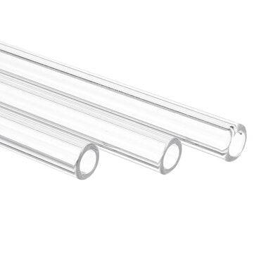 10Pcs 250mm OD 7mm 2mm Thick Wall Borosilicate Glass Blowing Lab Tube