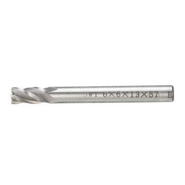 10pcs 2-10mm 4 Flute Milling Cutter HSS-Al  End Mill Cutter CNC Tool