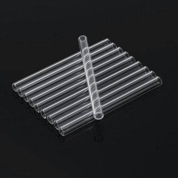 10Pcs Length 100mm OD 10mm 1mm Thick Wall Borosilicate Glass Blowing Tube Lab Factory School Home
