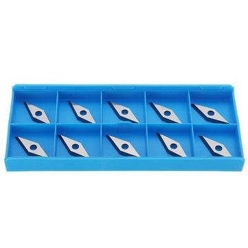 10pcs 16X16X2.5mm Diamond Carbide Insert For 10x28mm 35 Degree Arbor Wood Turning Tool