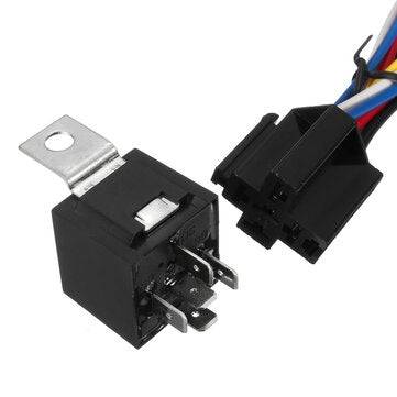 10pcs Interlocking 5 Pin Sockets 12V 40A Waterproof SPDT