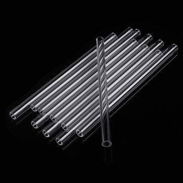 10Pcs Length 150mm OD 7mm 2mm Thick Wall Borosilicate Glass Blowing Tube Lab Factory School Home