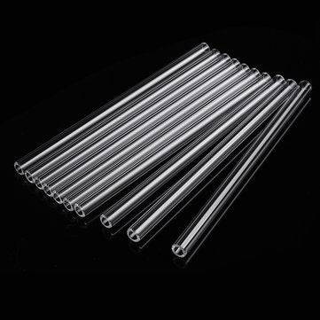 10Pcs Length 150mm OD 7mm 2mm Thick Wall Borosilicate Glass Blowing Tube Lab Factory School Home