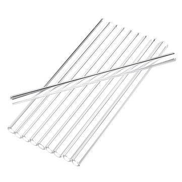 10Pcs Length 150mm OD 7mm 2mm Thick Wall Borosilicate Glass Blowing Tube Lab Factory School Home