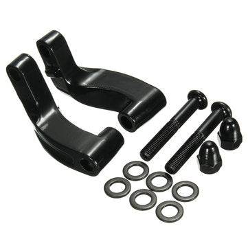 Motorcycle Mirrors Relocation Extension Adapter Kit For Harley Davidson 2006-2014 (COLOR.: BLACK)