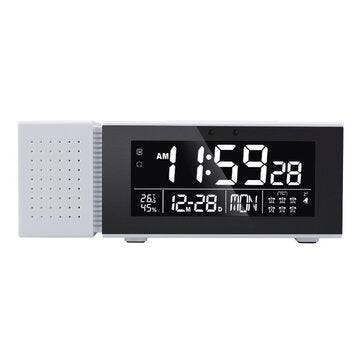 TS-P30 Multi-function Sound and Light Digital Alarm Clock Home Night Light IR Huma... (COLOR: WHITE)