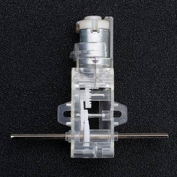 5pcs 1:28 Transparent Hexagonal Axis 130 Motor Gearbox for DIY Chassis Car Model