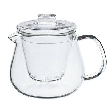 500ML Heat-resistant Glass Filter Three-piece Vertical Flower Teapot