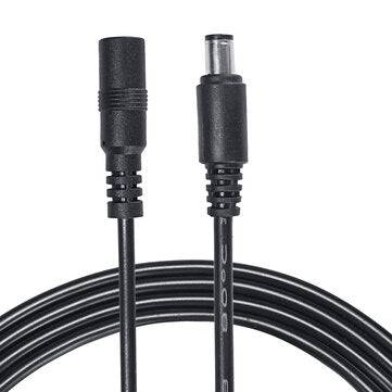 5Pcs 5M DC 12V Power Extension Cable Cord 5.5x2.1mm Plug Wire for CCTV Camera