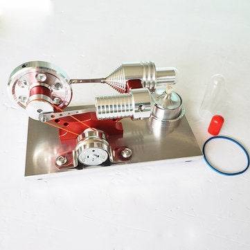 Upgrade Red Stirling Engine Generator Engine Micro Engine Model Steam Engine Hobby Birthday Gift