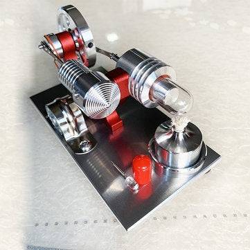 Upgrade Red Stirling Engine Generator Engine Micro Engine Model Steam Engine Hobby Birthday Gift