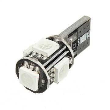 Canbus 5 SMD LED Xenon HID W5W T10 501 Car Side Light Bulb (COLOR.: PINK)