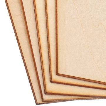 5Pcs 10x10cm Basswood DIY Wood Sheet Unfinished Unpainted Building Model Laser Engraving Blank Sheet