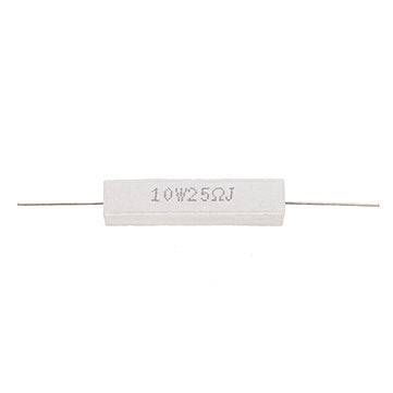 50pcs 10W 25 ohm 25R Ceramic Cement Resistor