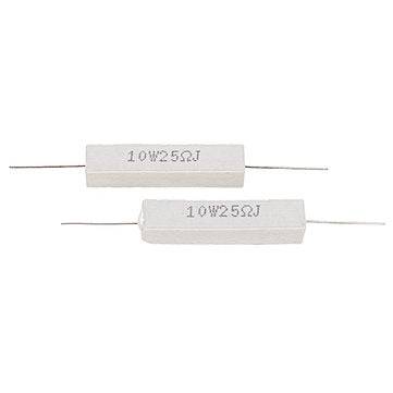 50pcs 10W 25 ohm 25R Ceramic Cement Resistor
