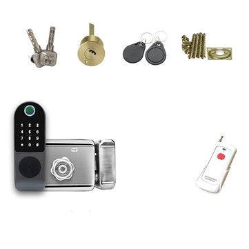 Tuya APP Fingerprint Door Lock Waterproof Outdoor Gate Bluetooth Lock TT Lock App Passcode Rfid Card