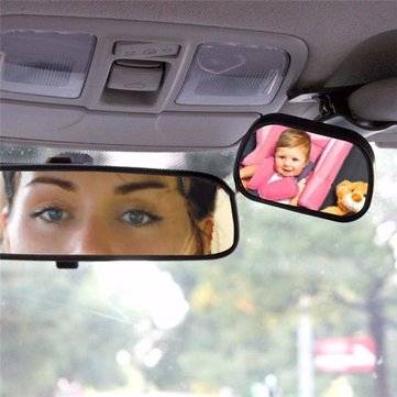 Tirol Mini Adjustable Sun Visor/ Windshield Car Baby View Mirror Car Rear Baby Safety Convex Mirror
