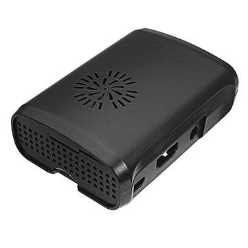 SunFounder Premium Black ABS Protective Case With Cooling Fan For Raspberry Pi 3/2/Model B/1 Model B