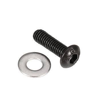 Suleve M3CH8 M3 Carbon Steel Hex Socket Flat Head Button Head Screws Flat Washers Assortment 180p