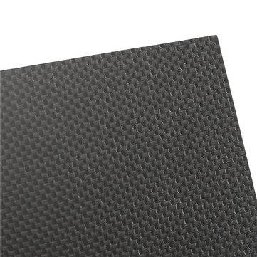 Suleve 2Pcs 3K 2003002mm Plain Weave Carbon Fiber Plate Panel Sheet