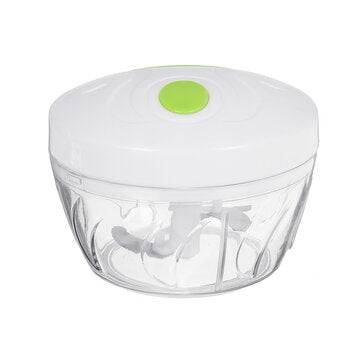 Manual Pull Rope Meat Grinder Vegetable Chopper Mashed Garlic for Kitchen