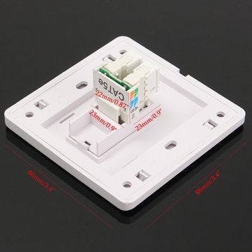 RJ45 Euro Low Profile Module Data Comms Network Plate Gigabit Panel