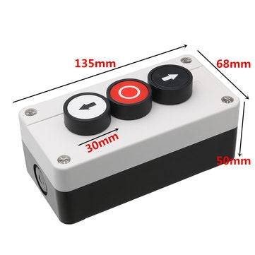 Push Button Station Up Down Arrows with Stop Button Hoist Roller Shutter Door
