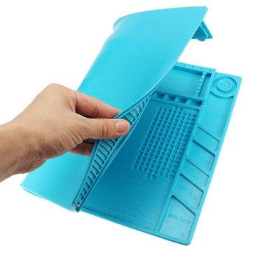 Magnetic Heat Insulation Silicone Pad Desk Mat Resistant Hot Soldering Station Repair Pad Platform
