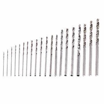 Mini Tiny Microo HSS TwIist Drill Bits Set 0.3-1.6mm Hand DIY Model Craft Tool Kit