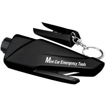 Multi-Function Car Safety Hammer Portable Window Breaker Escape Device (COLOR.: BLACK)