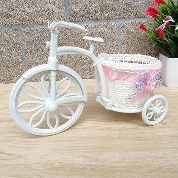Mini Portable Handicraft Basket Bicycle Tricycle Basket Wedding Proposal Decorative Storage Basket F