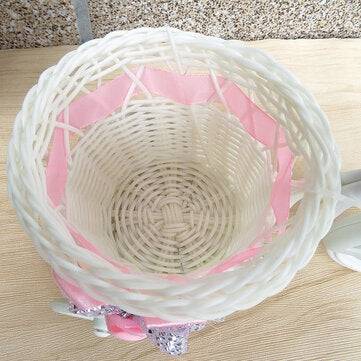 Mini Portable Handicraft Basket Bicycle Tricycle Basket Wedding Proposal Decorative Storage Basket F