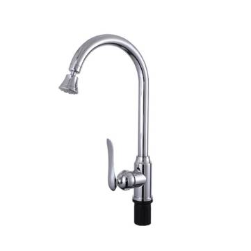 Stainless Steel Kitchen Sink Faucet Pull Out Double Holes Single Handle Cold Hot Water Mixer Tap 360